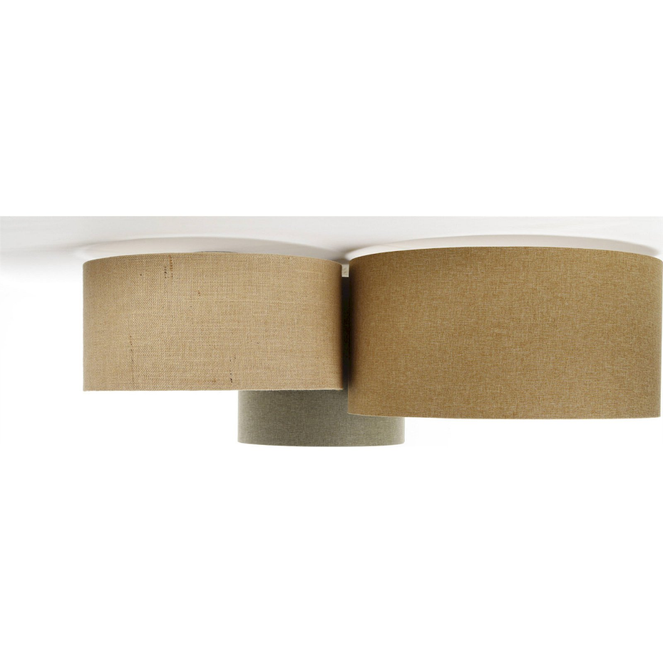 Plafonnier rectangulaire en tissu LED E27 Boho Elegant
