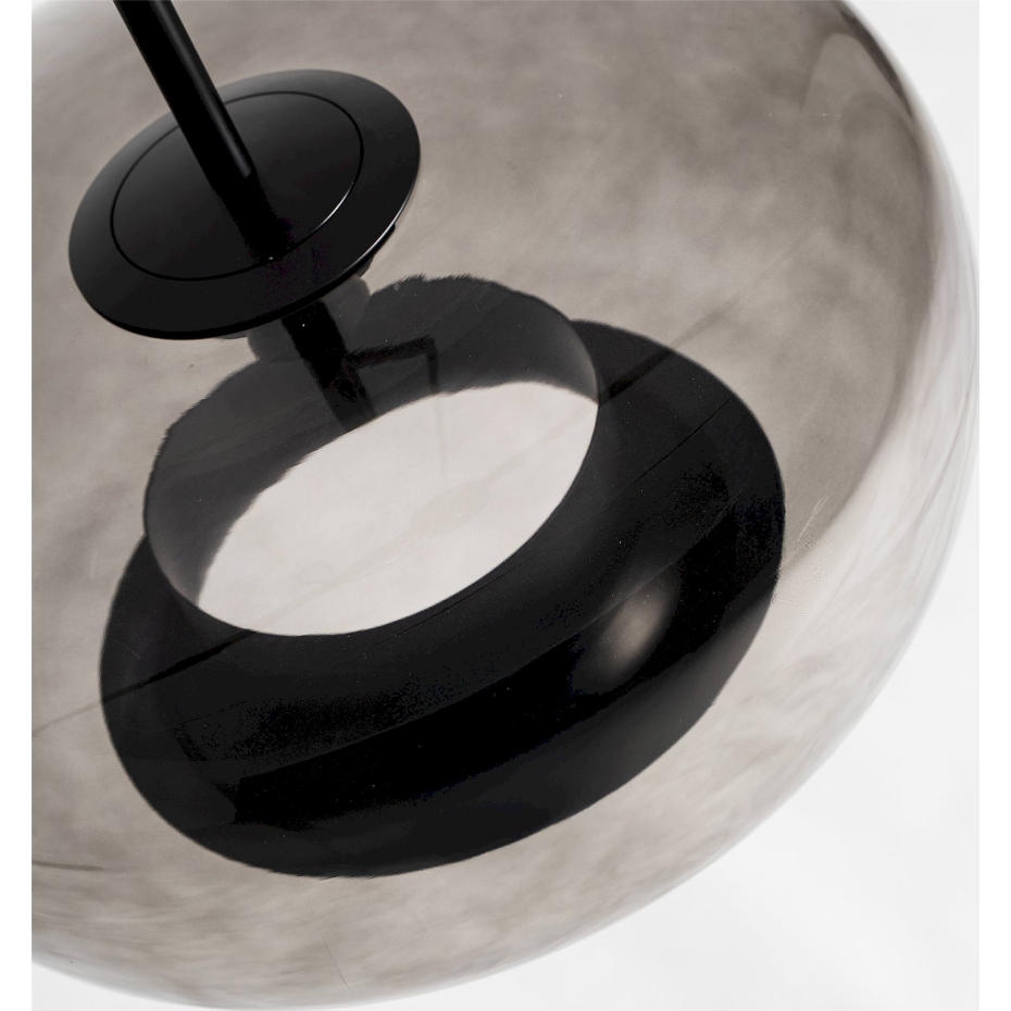 Lustre contemporain en cristal translucide