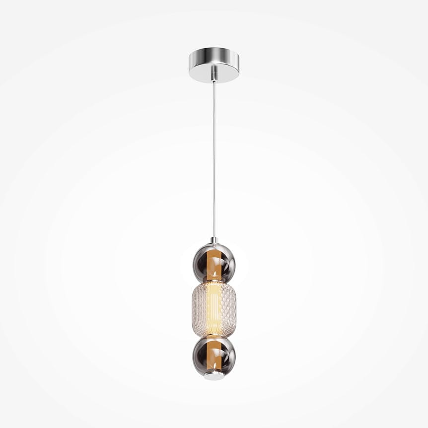 Suspension 1 lampe en verre taillé ADA