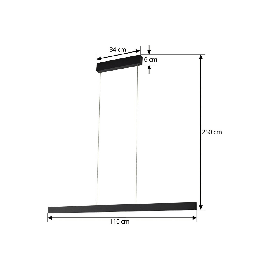 Suspension connectée en aluminium moderneLED