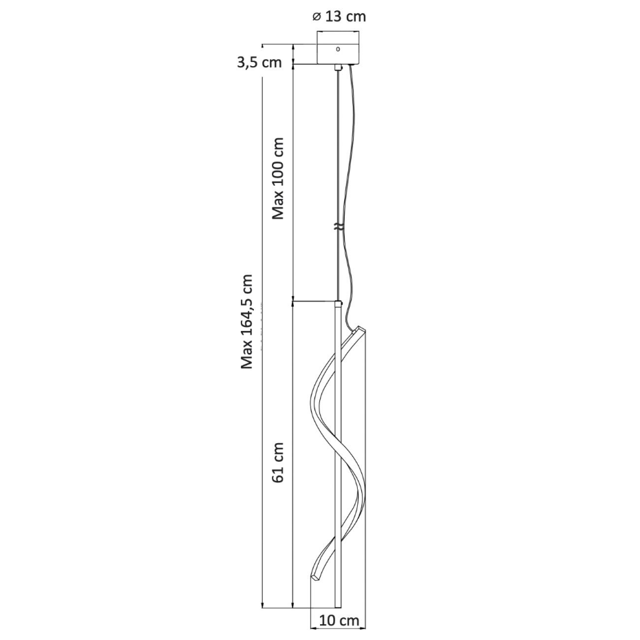 Suspension dimmable en spirale - LYBELLA