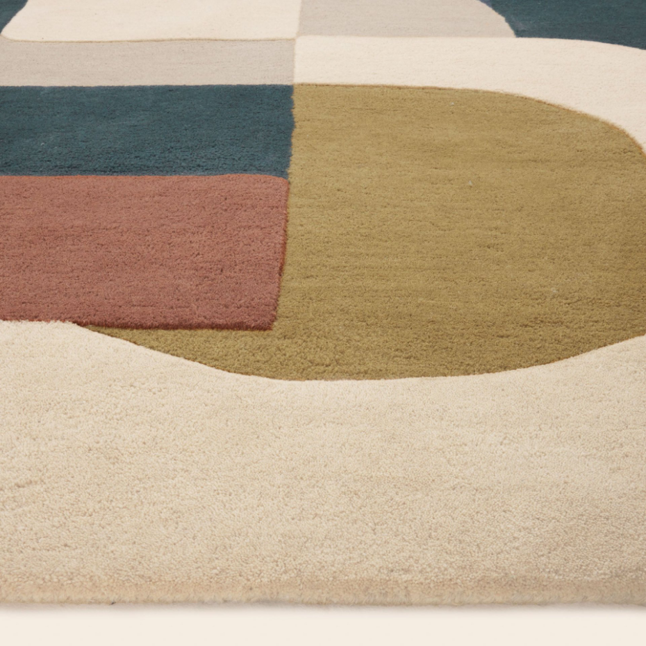 Tapis de sol en Laine à motifs graphiques  ANDREÏ