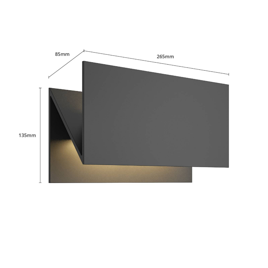 Applique extérieure en aluminium moderneLED