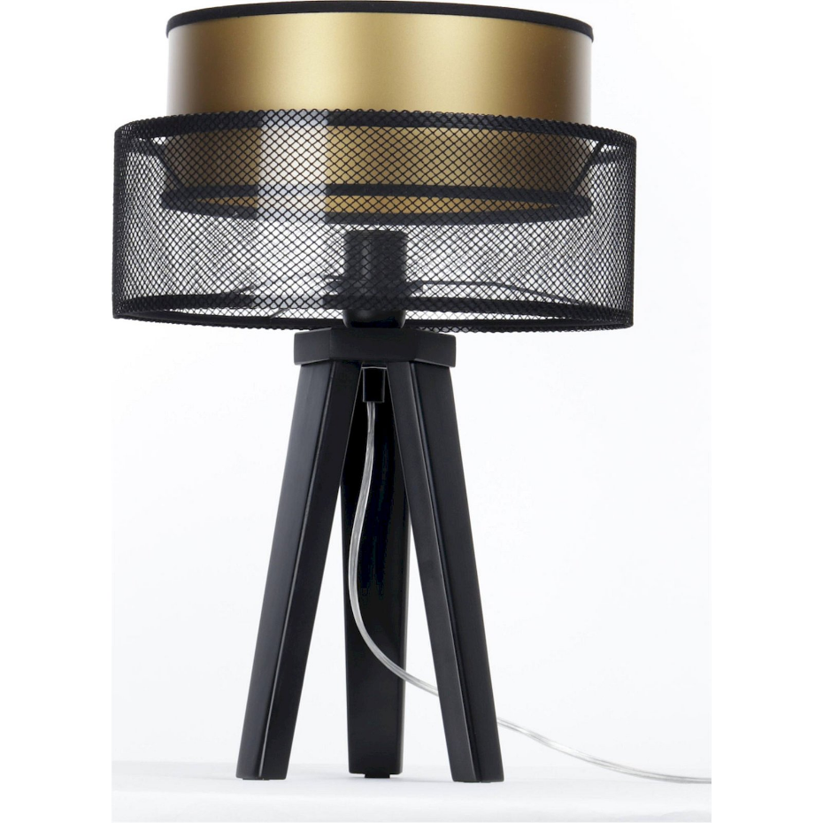 Lampe à poser ronde en PVC effet maille Duo ellegant