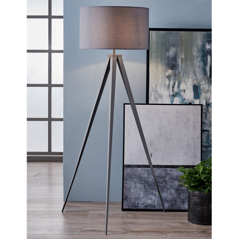 Lampadaire Intérieur Trépied Métal ROMANZA