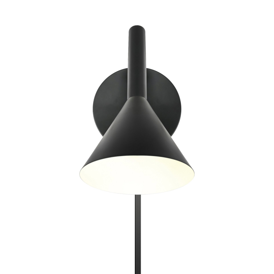Applique murale Kelvis  Métal Noir ,  H. 19 - IP20 - GU10 /  Nordlux Intérieur