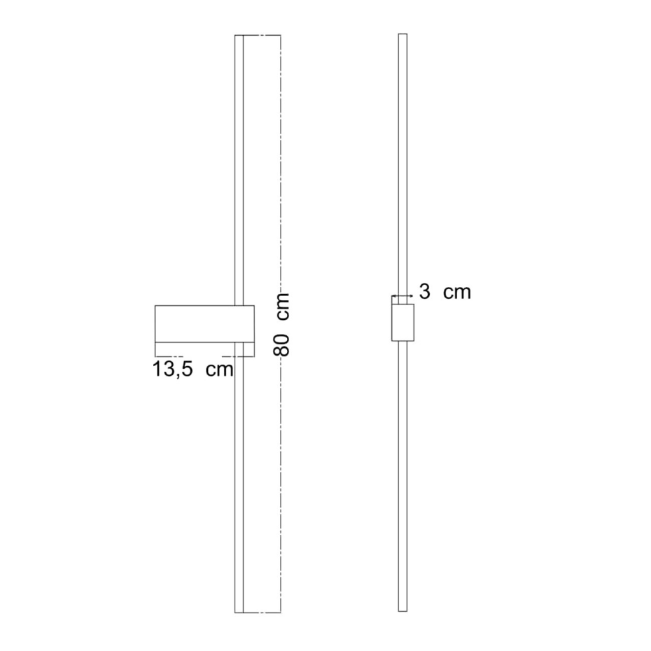 Applique LED horizontale graphique - EDELINE