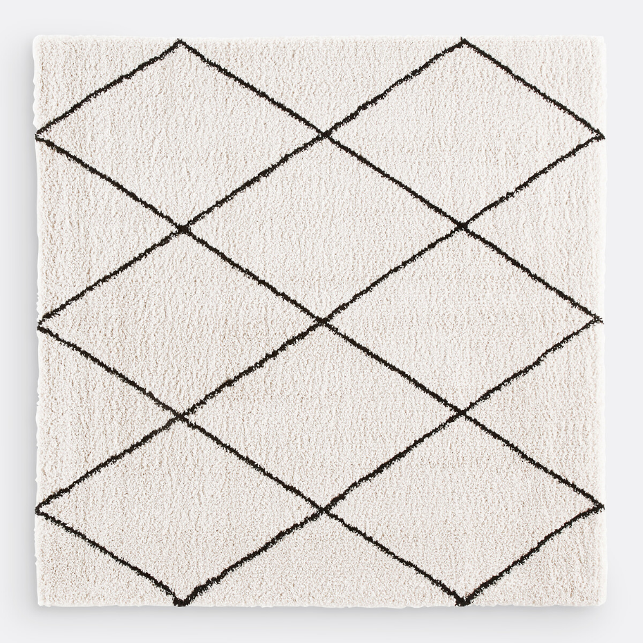 Tapis style berbère forme carrée, Jiraya