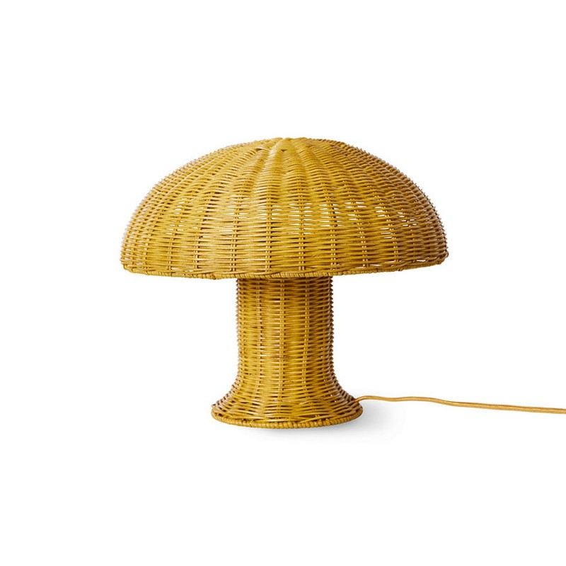 Lampe à poser rotin