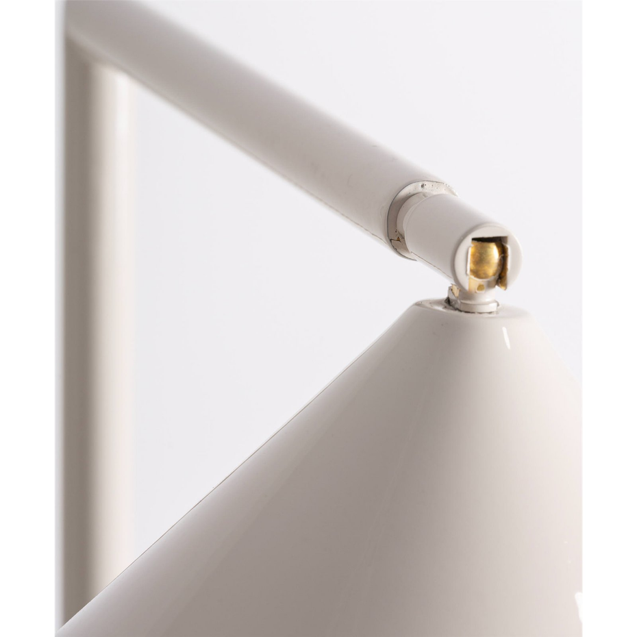 Lampadaire en fer  et marbre synthétique