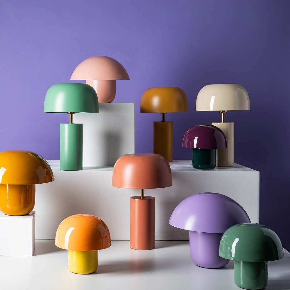Lampe champignon en acier, MUSHROOM