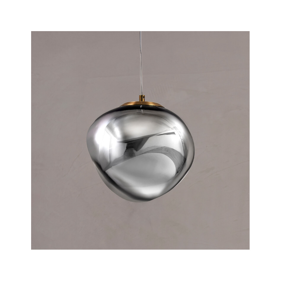 Suspension moderne en verre texturé - ISOTTA