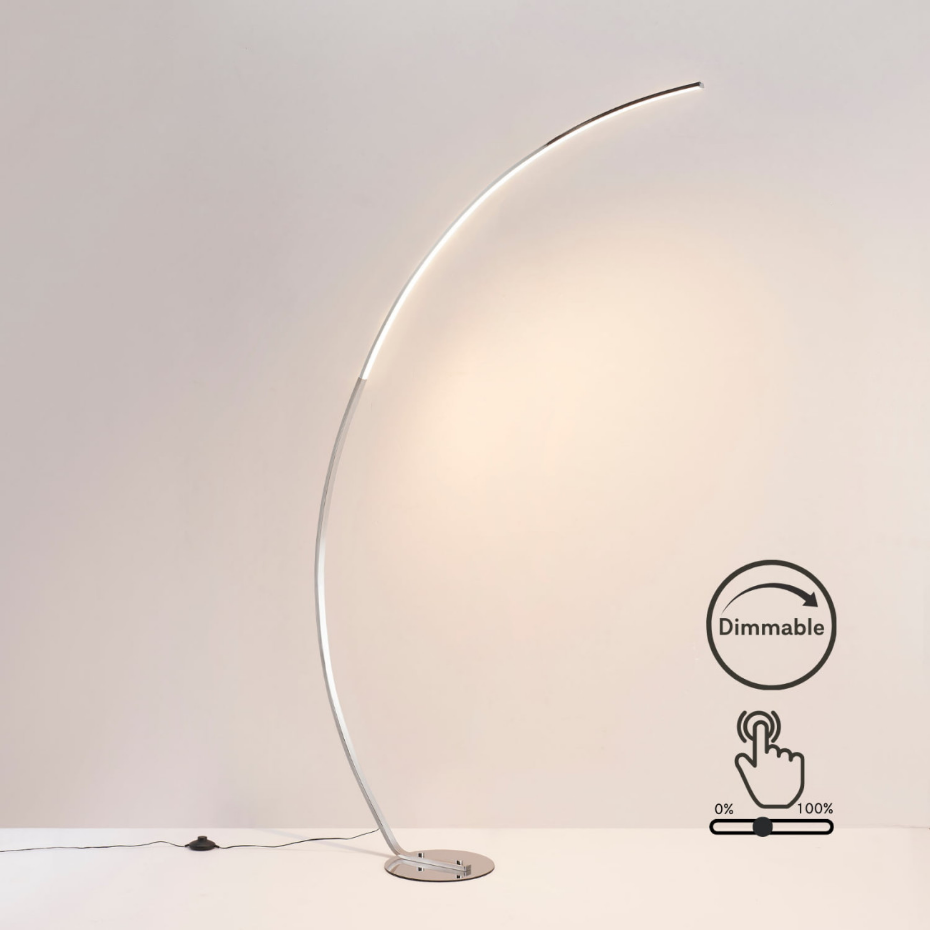 Lampadaire en arc avec LED intégrées - THALIA
