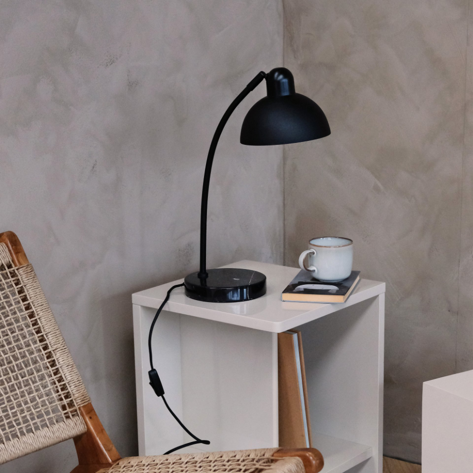 Lampe à poser marbre/noir ERIC