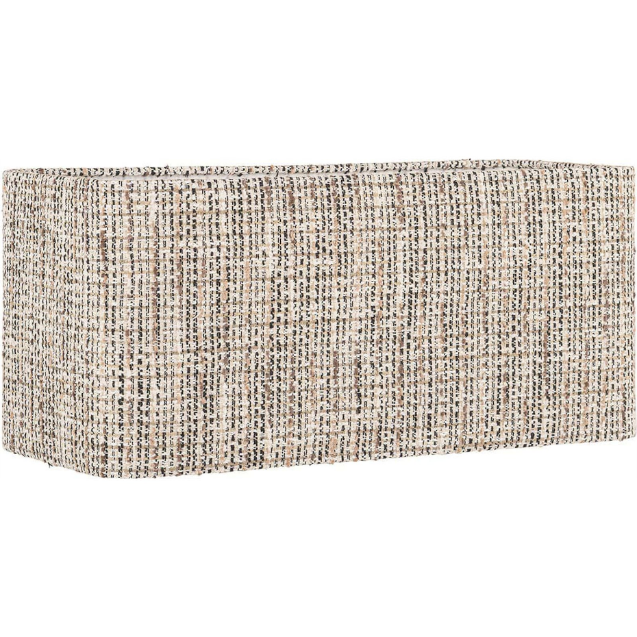Abat-jour rectangulaire tissé en polyester