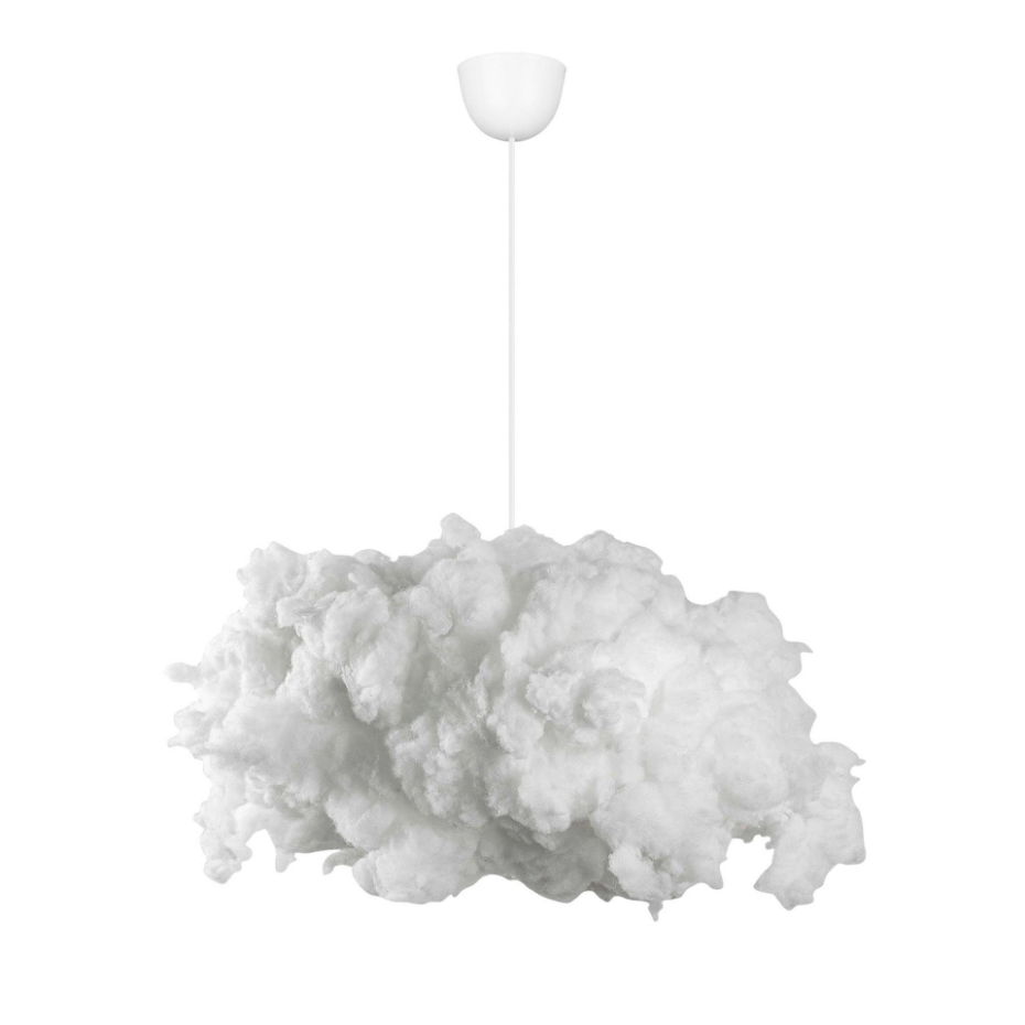 Suspension design blanche effet nuage, pour chambre SILE