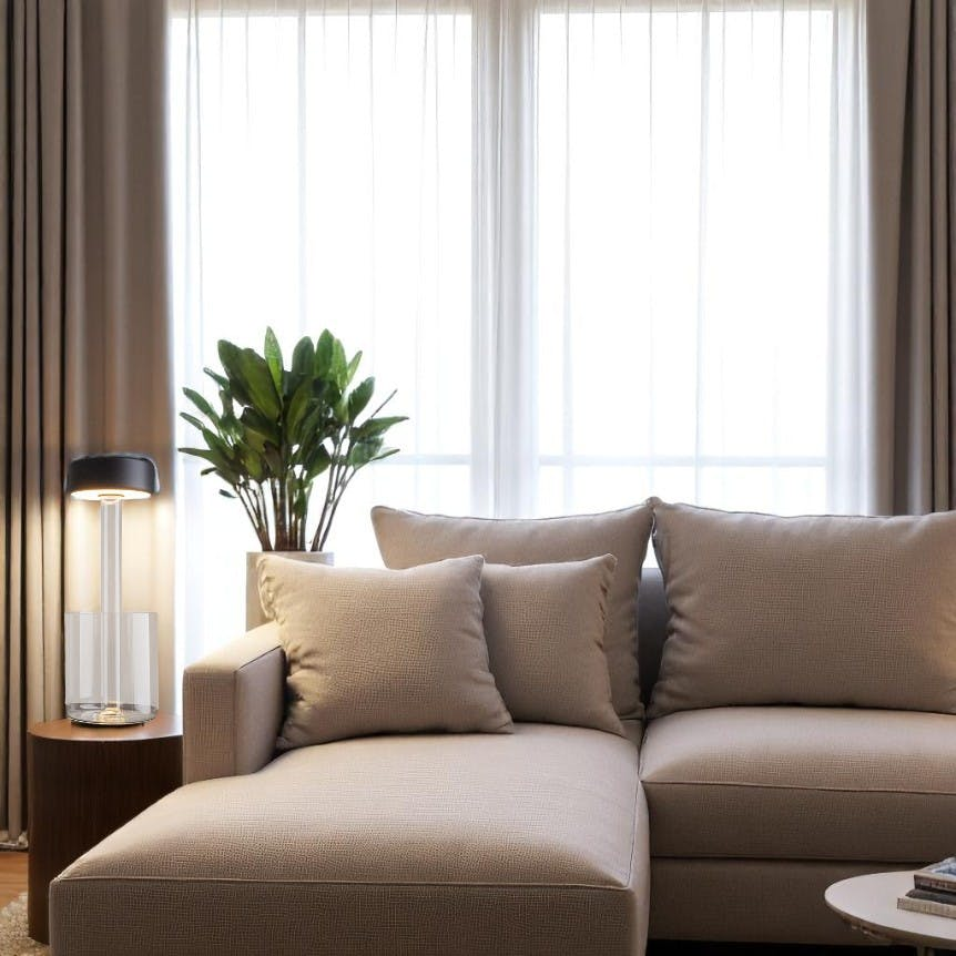 Lampe d'appoint sans fil avec vase ALMA