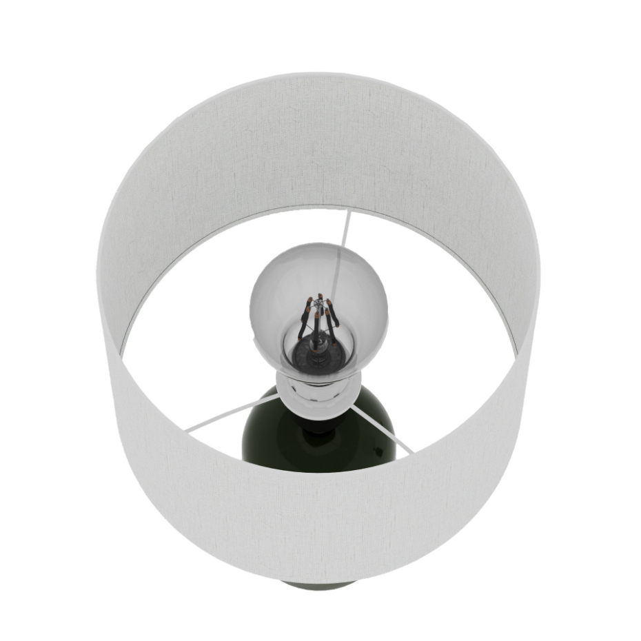 Lampe à poser en Céramique & Abat-jour Lin-BECKER