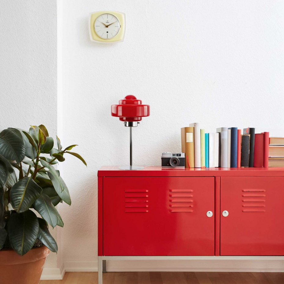 Lampe à poser en verre & métal, ZENI