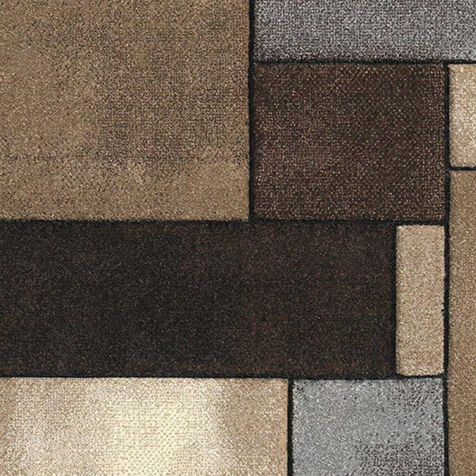 Tapis salon et chambre tissé motif géométrique LYN8 GEOME