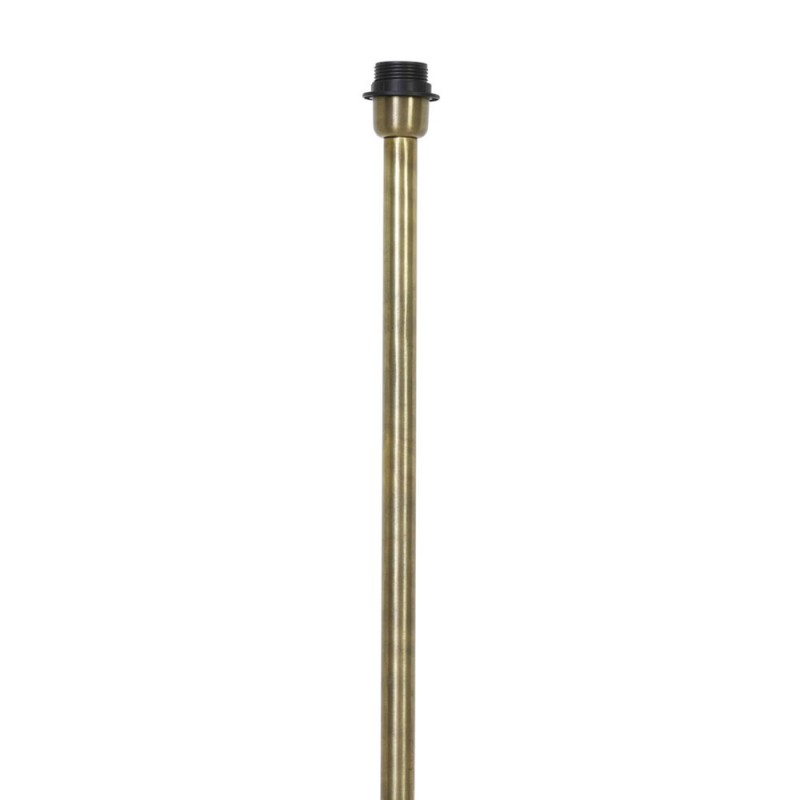 Lampadaire Denise Bronze Abat Jour Cylindre Blanc Crème