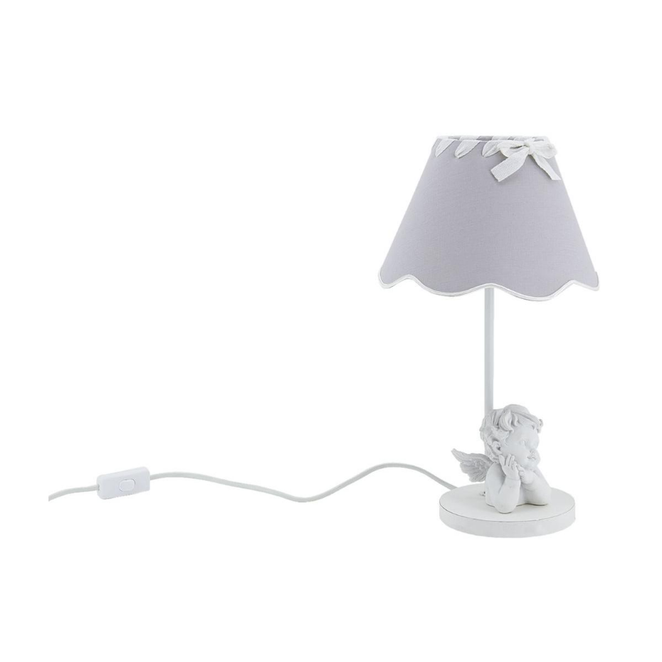 Lampe en métal avec ange