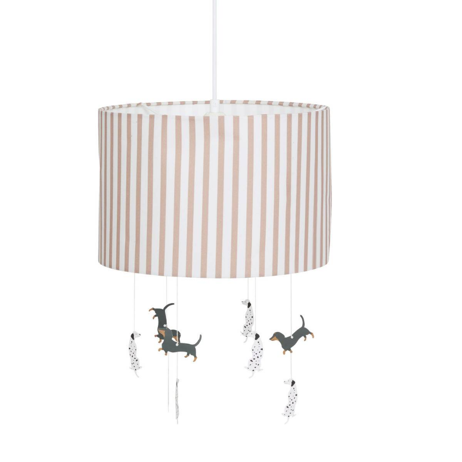 Suspension enfant abat-jour rayé SCOTT