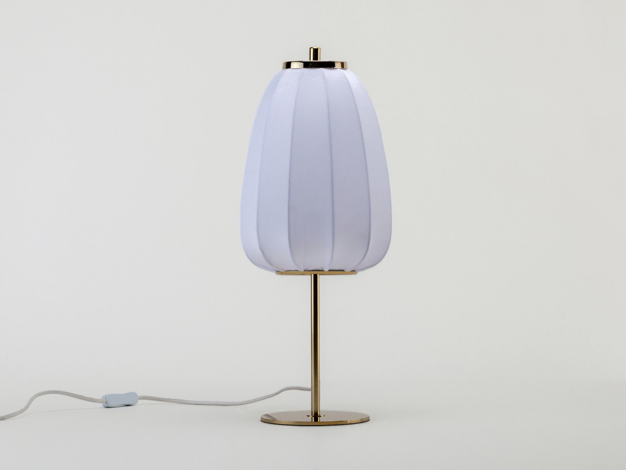 Lampe de table en tissu doux
