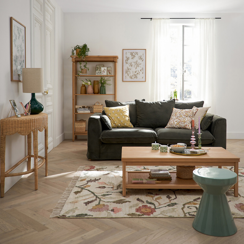 Tapis kilim en jute, Flotissy