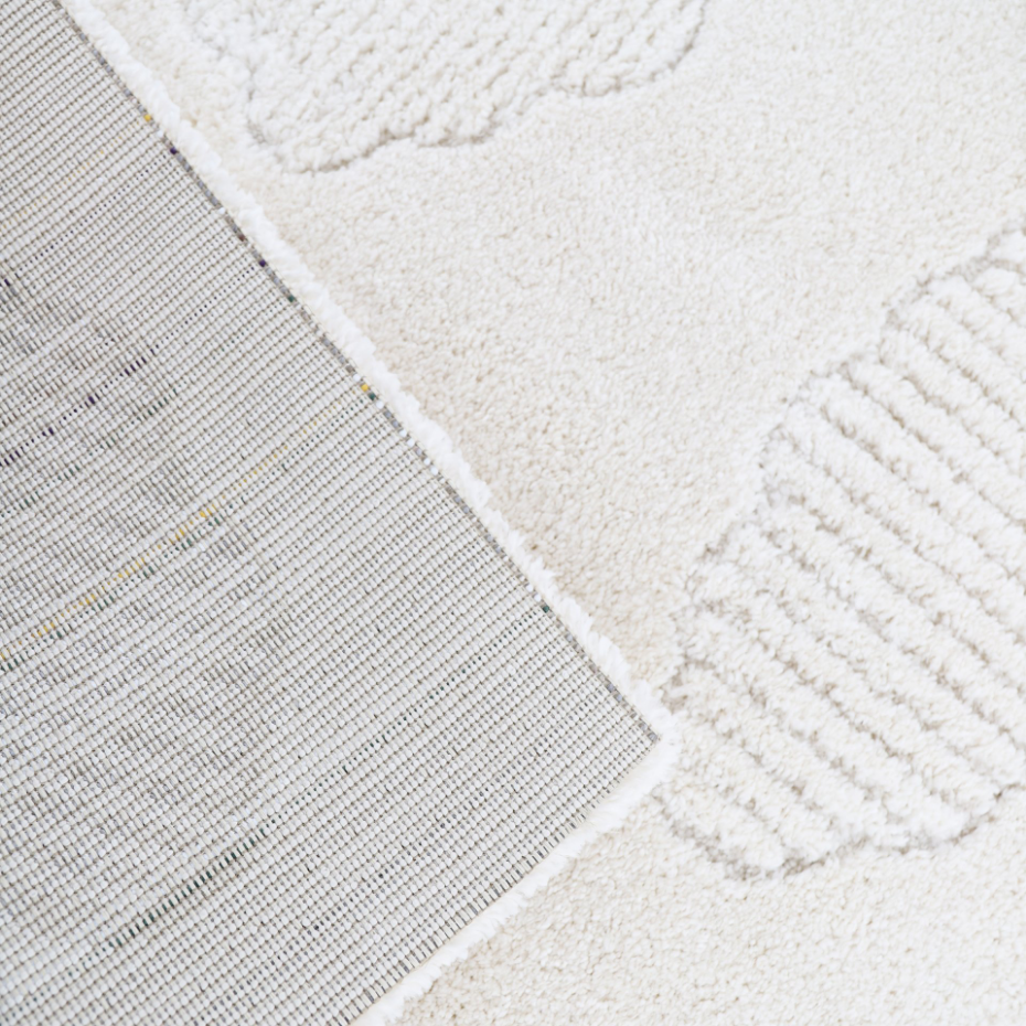 Tapis enfant petits nuages ton sur ton NOUBY