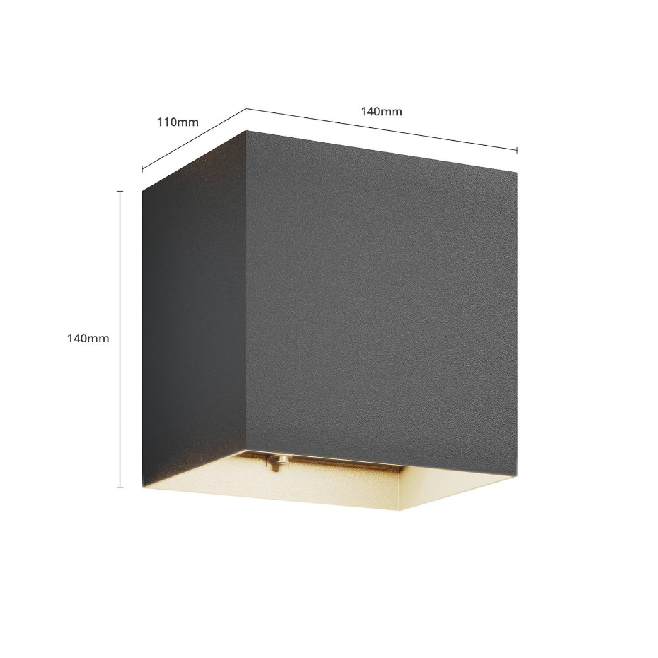 Applique extérieure en aluminium moderneLED