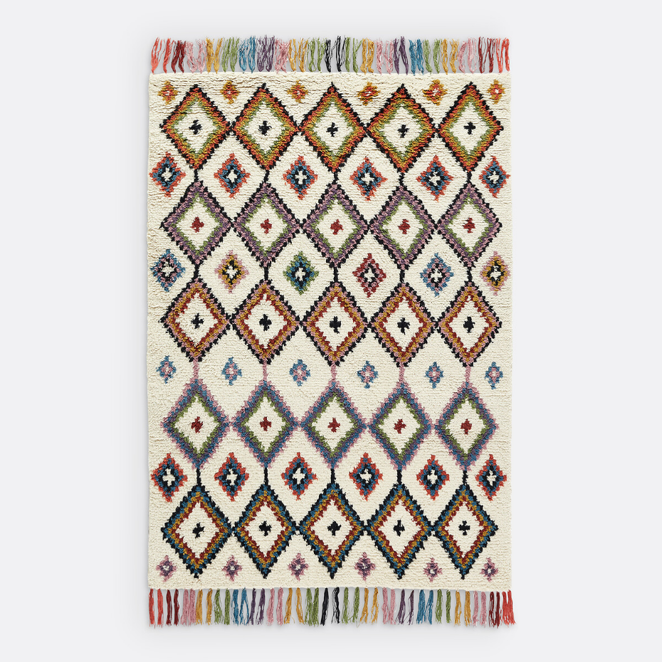 Tapis style berbère en 100% laine, Ourika