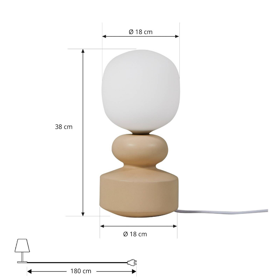 Lampe à poser en céramique scandinave