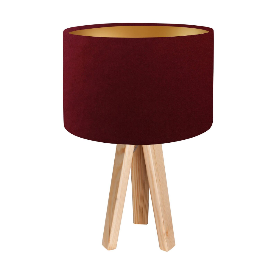 Lampe de chevet en bois Glamour