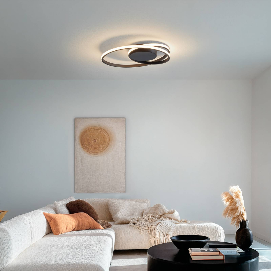 Plafonnier en métal moderneLED, Youna