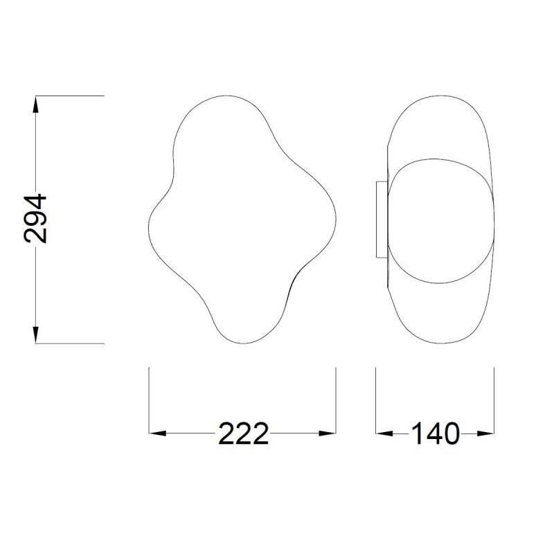 Petite Applique Nuage Eol Led