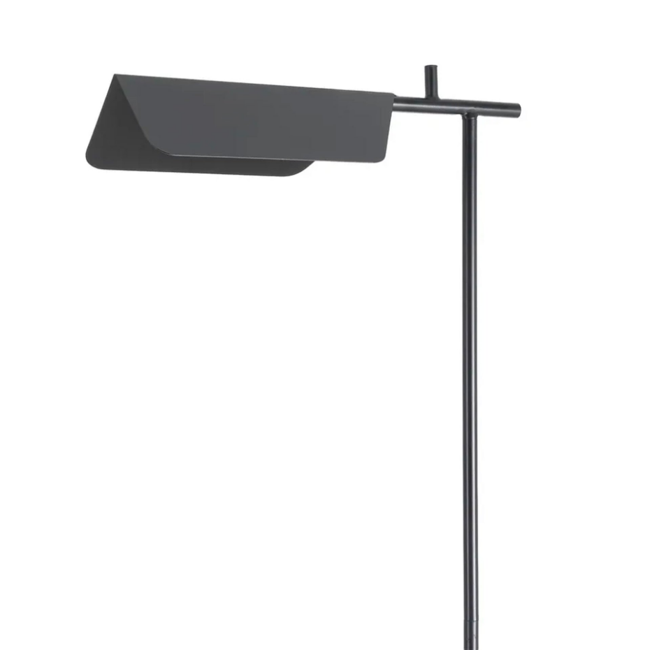 Lampadaire design de lecture en métal noir 45.5x25x156cm