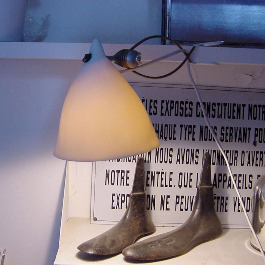 Lampe à pincer en porcelaine Cornette