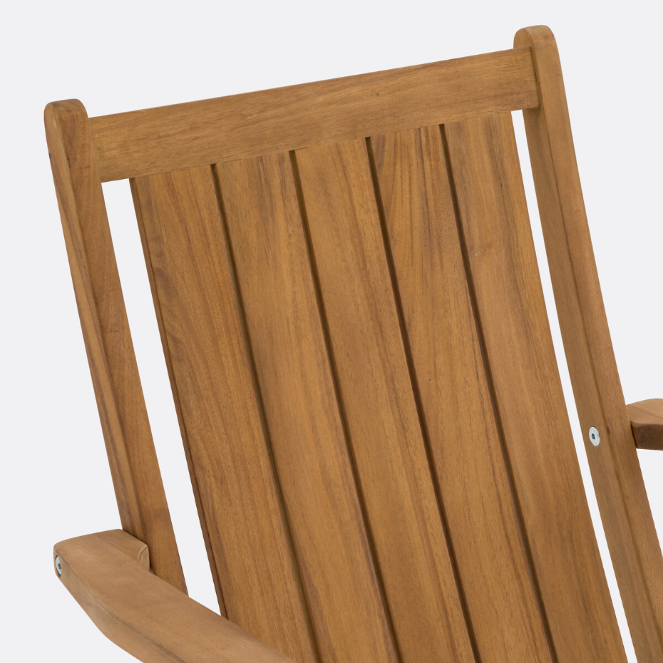 Lot de 2 fauteuils de table de jardin, Palera