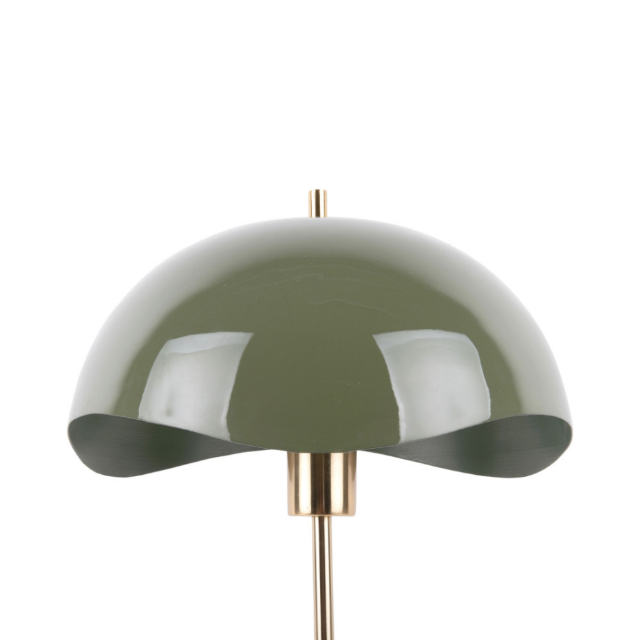 Lampe à poser en métal et marbre- WAVED DOME