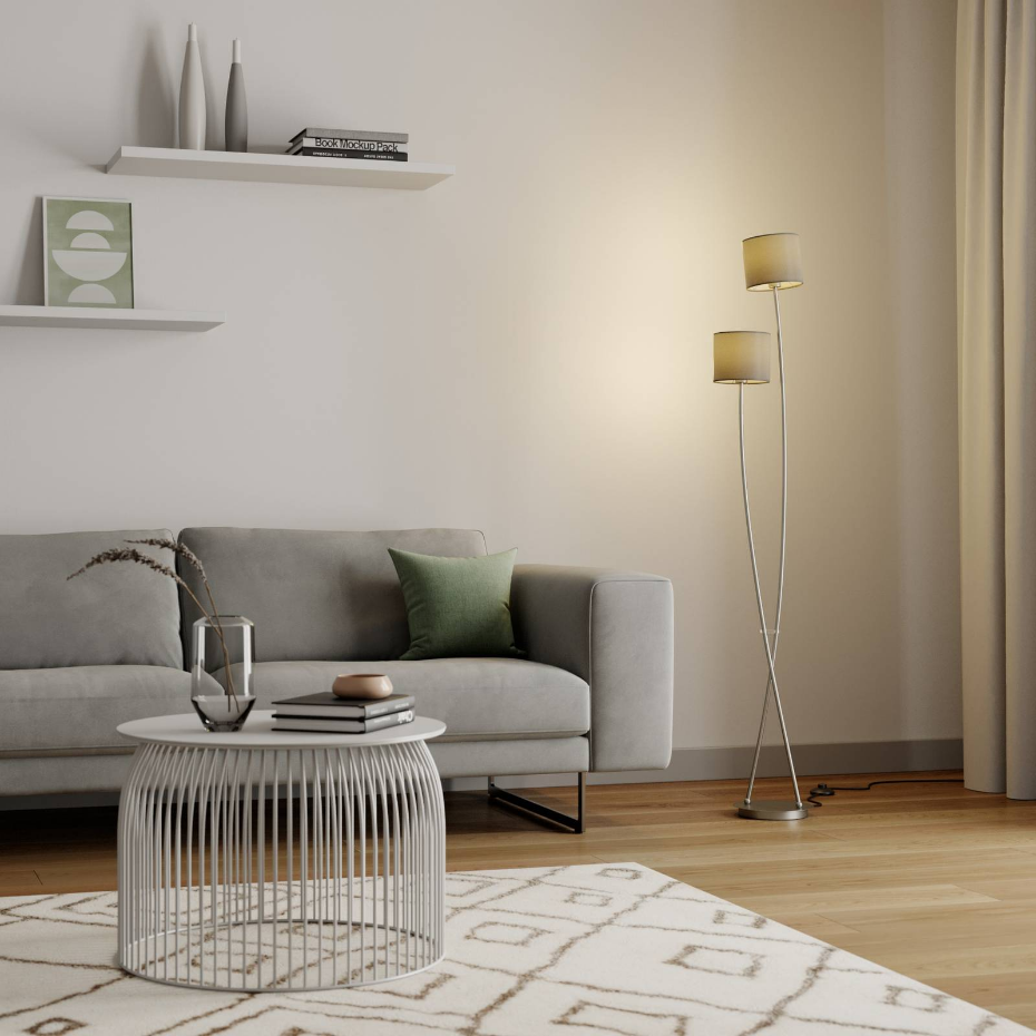 Lampadaire en textile moderne, Juljana
