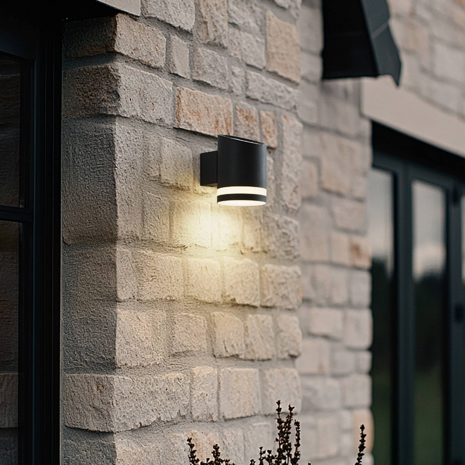 Lampe solaire extérieure en inox moderneLED