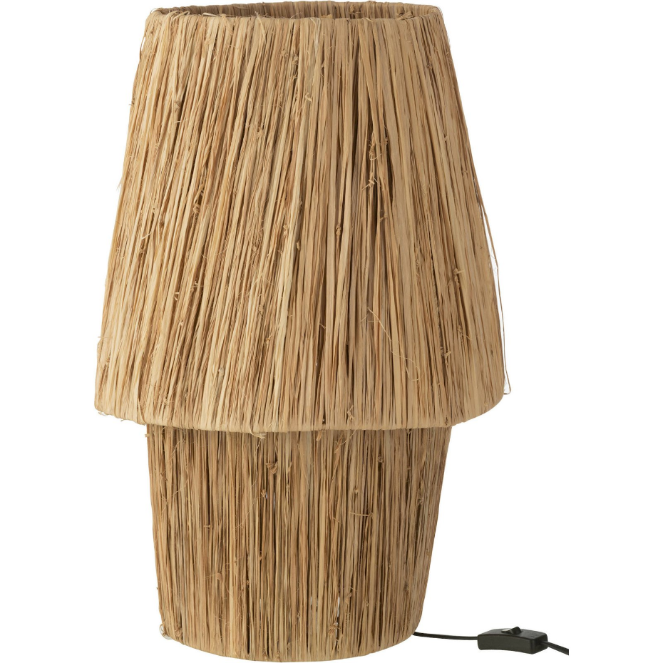 Lampe d'ambiance ronde en fibres tressées