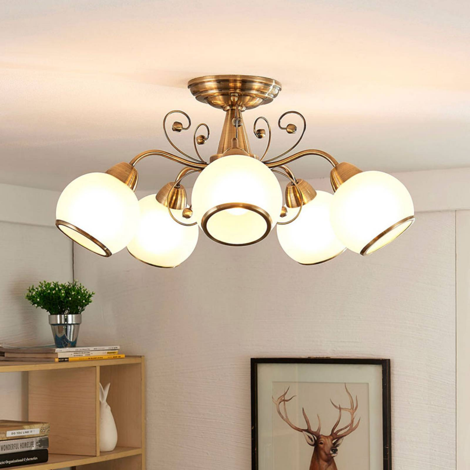Plafonnier en verre antique, Corentin