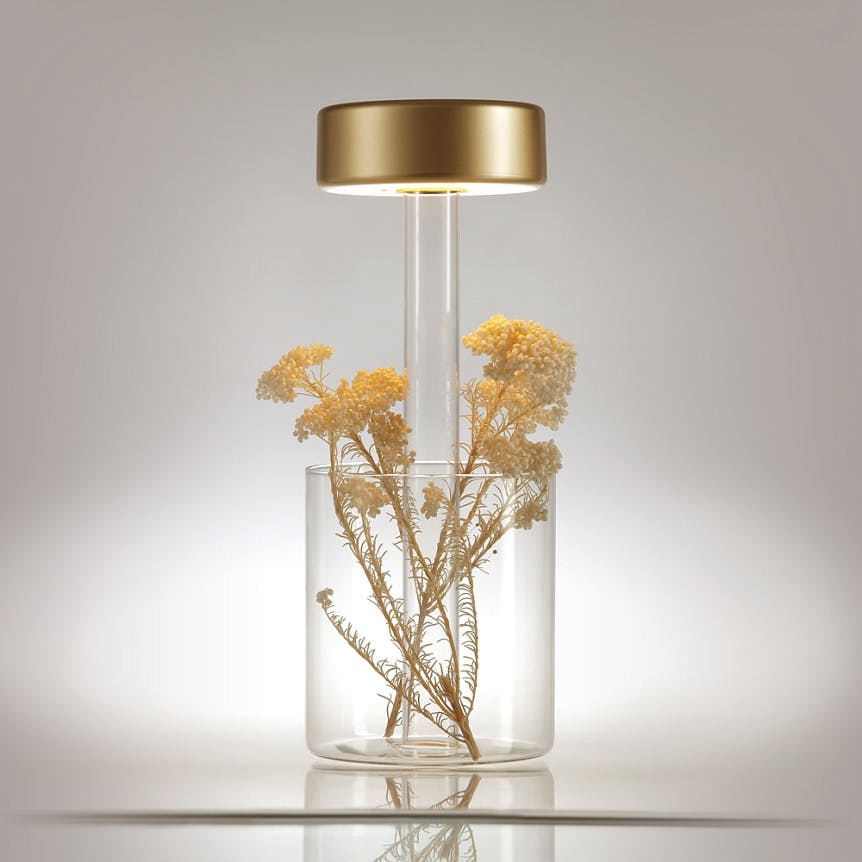 Lampe d'appoint sans fil avec vase ALMA