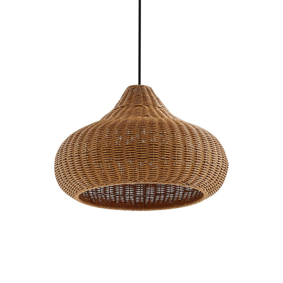 Luminaire extérieur en bois traditionnel