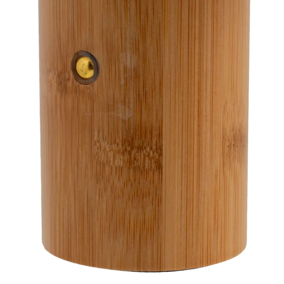 Lampe à poser bambou LED sans fil 15x15x23cm