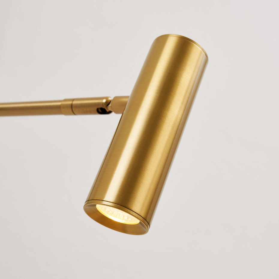 Applique liseuse LED intégrée laiton - RIMIO