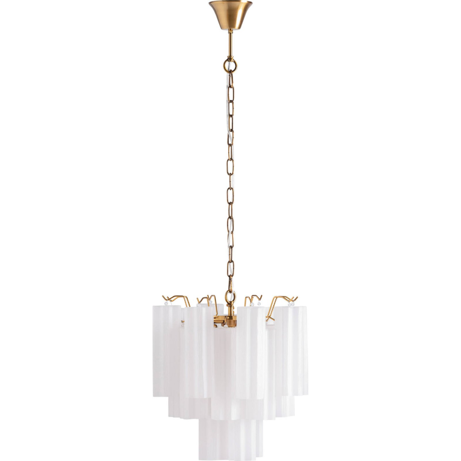 Lustre Art déco en cristal fumé