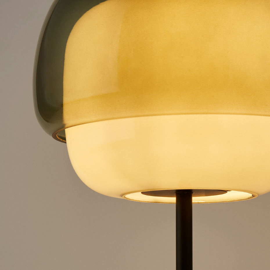 Lampe à poser en verre coloré, KINOKO